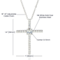 Czz Cross Neck lace to Daughter In Law Gift Ideas - To My Daughter In Law Necklace, To My Daughter In Law We Both Love The Same Man Joined – Gift Birthday, Mothers Day, Christmas, Jewelry Gifts For Future Daughter In Law. (1) CZ Cross Necklace