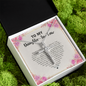 Czz Cross Neck lace to Daughter In Law Gift Ideas - To My Daughter In Law Necklace, To My Daughter In Law We Both Love The Same Man Joined – Gift Birthday, Mothers Day, Christmas, Jewelry Gifts For Future Daughter In Law. (1) CZ Cross Necklace