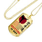 Karate-do To My Son/ Brother Dog Tag Chain Inspirational Gifts For Boys/ Men
