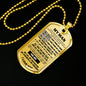 AZ Gifts Romantic Gift for Men to My Man Dog tag - Boyfriend Necklace - Husband Gift from Woman - Sweat Quote Saying for Him - Meaningfull Birthday Gift for Your Love on Xmas, Birthday, Valentine Day