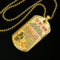 Best Gift Samurai Bushido To My Son Dog Tag Chain Unique Gifts For Boys From Dad