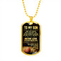 BASKETBALL To my son DogTag-Necklace for boy On Birthday, tmas Stainless Streets