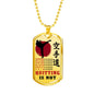 Karate-do To My Son/ Brother Dog Tag Chain Inspirational Gifts For Boys/ Men