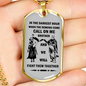 AZ Gifts Big Brother Dog Tag Chain Mens Jewelry Fan Viking Warrior Lover -in The Darkest Hour When The Demon Comes .- Inspirational Gift for Men Best Friend On Birthday Xmas 30 Inch Chain