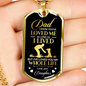 Dogtag To My Dad From Daughter - Dad I Know You Are Love Me As Long As I Lived- My Whole Life - Best Gifts Daughter To Dad, Gifts on Father’s Day, Christmas, Happy Birthday Dad