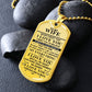 Meaningful Quote to My Wife Never Forget That I Love You Dog Tag Necklace Birthday Anniversary Graduation Gift Wife Necklace 30 inch Chain  Luxury Necklace (Silver) Stainless Steel ASIN: B0834N85GF SKU: heart_12-12_0010