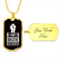 I Can’t Breathe Black Lives Matter Dog Tag BLM Dog Tag Pendant Necklace – Social Justice Awareness Necklace