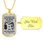 AZ Gifts Big Brother Dog Tag Chain Mens Jewelry Fan Viking Warrior Lover -in The Darkest Hour When The Demon Comes .- Inspirational Gift for Men Best Friend On Birthday Xmas 30 Inch Chain