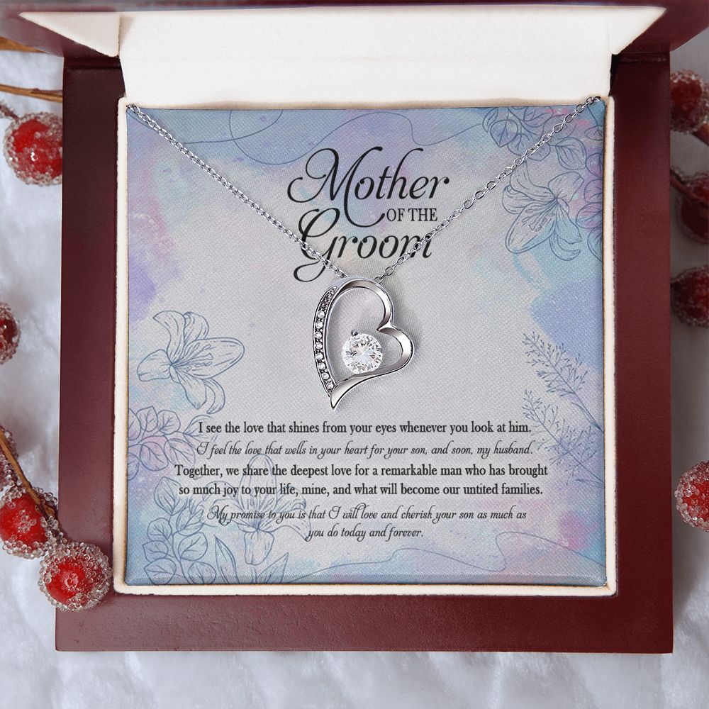 Meaningfull Mother Of The Groom I Promise To You Is That I Will Love Your Son As Much As You Do Forever Love Necklace Wedding Day, Gift For Daughter Gifts Christmas, on Birthday Silver Luxury necklace ASIN: B08VS6ZDWN SKU: Necklacexinvaicadai28-1_1373