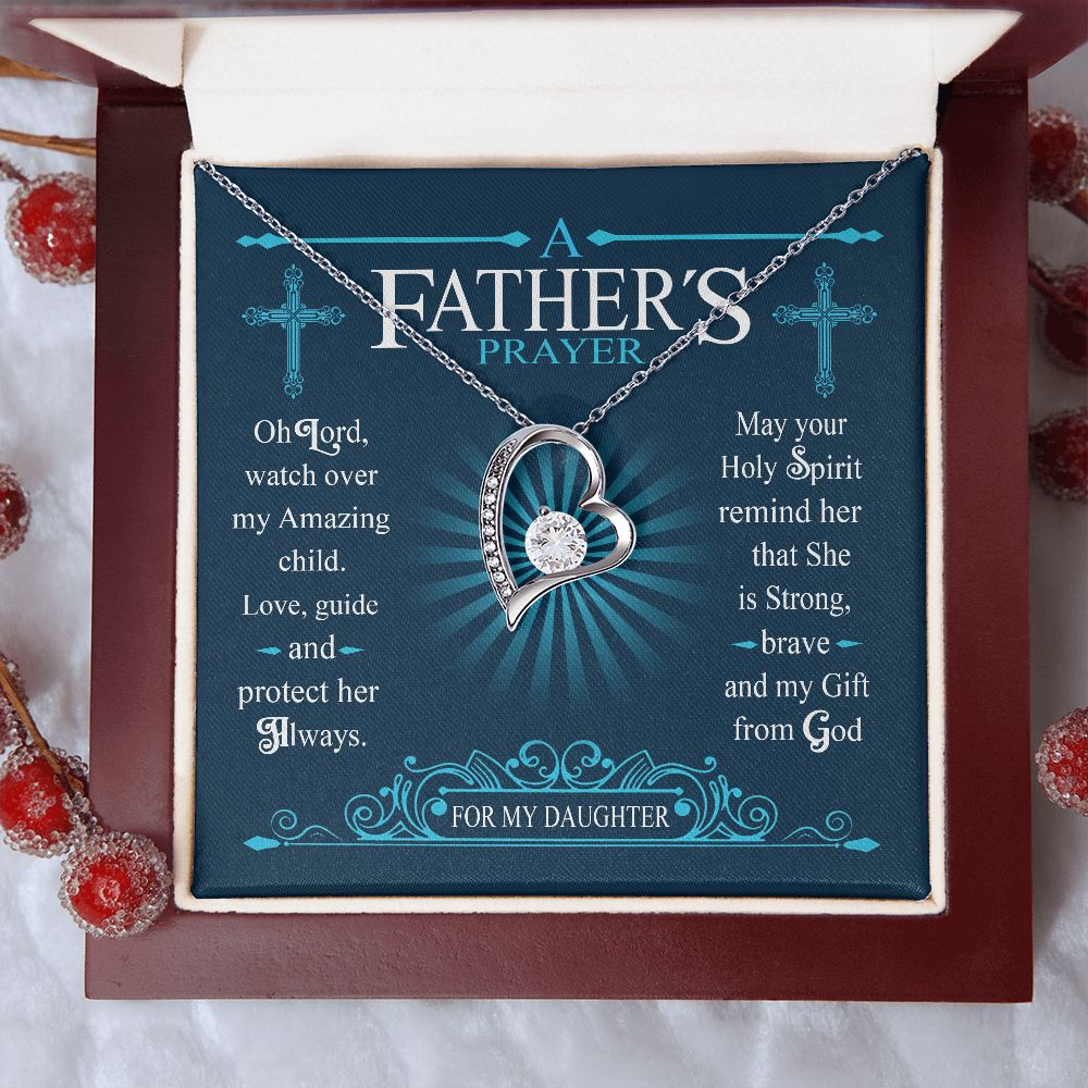 Gifts Necklace A Father's Prayer For My Daughter Faith Hope Love Christian Cross Jewelry Gift Forever Love Pendant Necklace Wedding Day, Gift For Daughter Gifts Birthday, on Christmas Gold Luxury nec ASIN: B08VSBPZKV SKU: Necklacexinvaicadai28-1_744