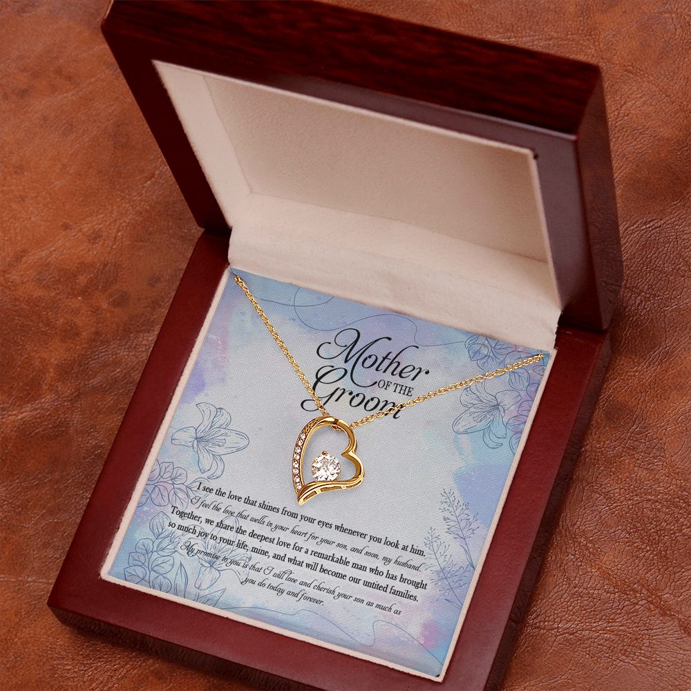Meaningfull Mother Of The Groom I Promise To You Is That I Will Love Your Son As Much As You Do Forever Love Necklace Wedding Day, Gift For Daughter Gifts Christmas, on Birthday Silver Luxury necklace ASIN: B08VS6ZDWN SKU: Necklacexinvaicadai28-1_1373