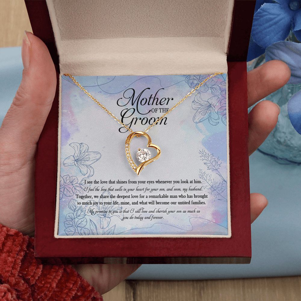 Meaningfull Mother Of The Groom I Promise To You Is That I Will Love Your Son As Much As You Do Forever Love Necklace Wedding Day, Gift For Daughter Gifts Christmas, on Birthday Silver Luxury necklace ASIN: B08VS6ZDWN SKU: Necklacexinvaicadai28-1_1373