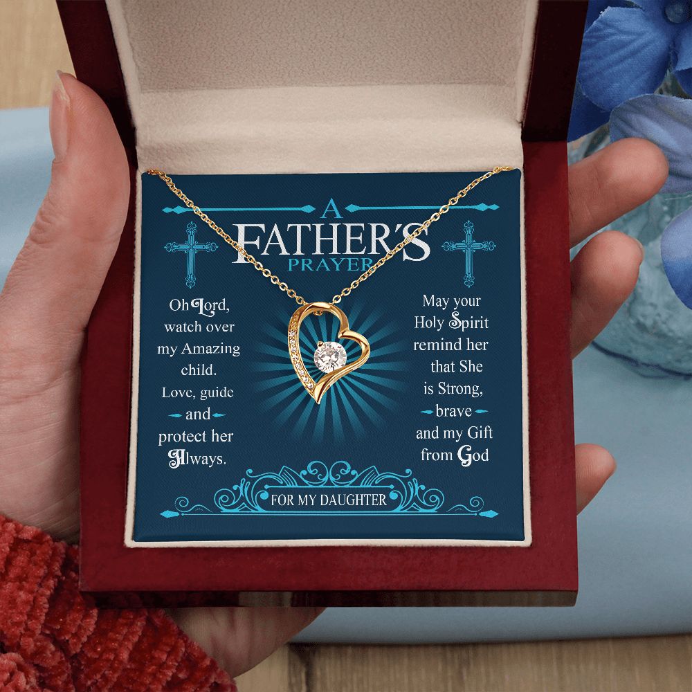 Gifts Necklace A Father's Prayer For My Daughter Faith Hope Love Christian Cross Jewelry Gift Forever Love Pendant Necklace Wedding Day, Gift For Daughter Gifts Birthday, on Christmas Gold Luxury nec ASIN: B08VSBPZKV SKU: Necklacexinvaicadai28-1_744