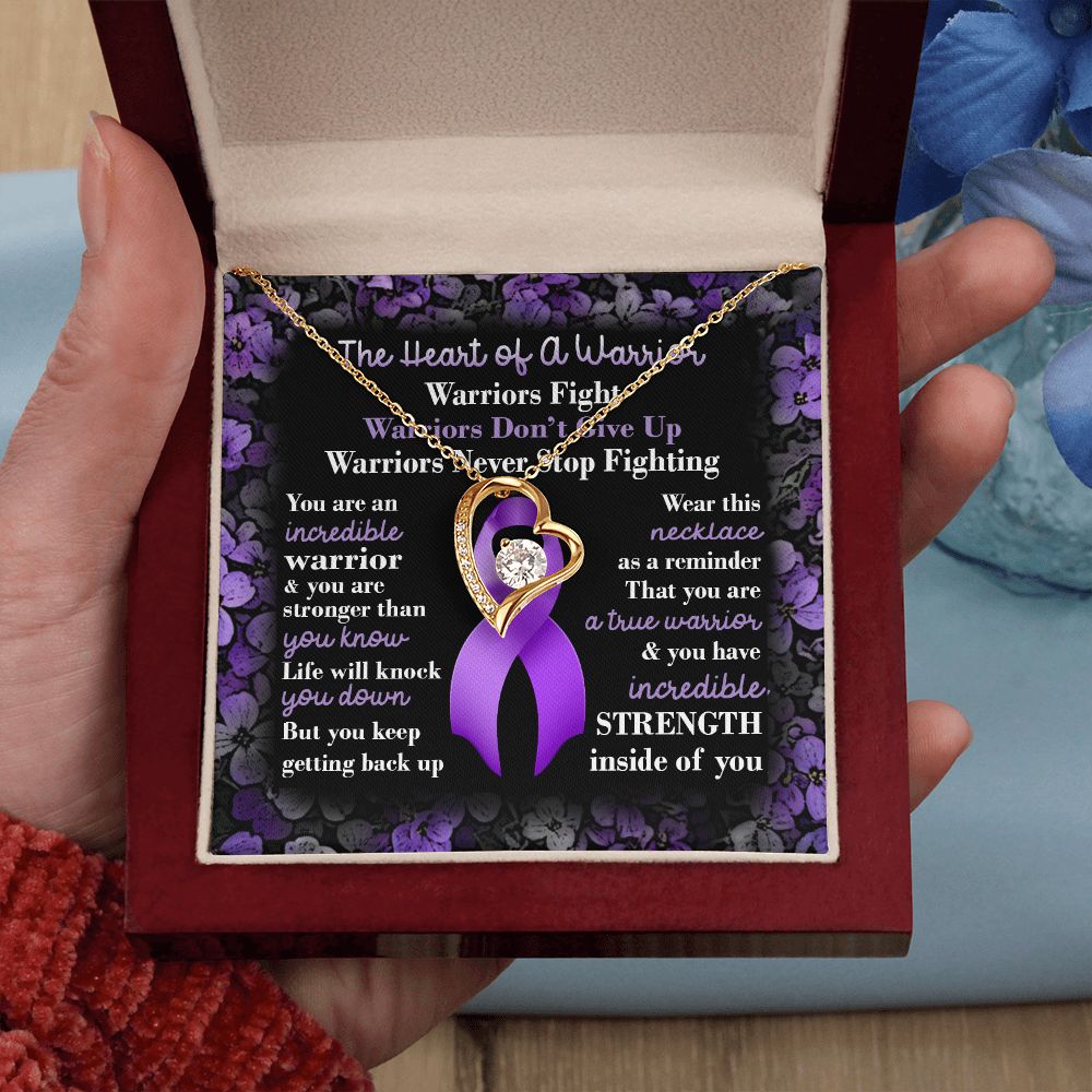 Necklacexinvaicadai28-1_596 Necklace Pancreatic Cancer Awareness Forever Love Pendant Necklace – Purple Ribbon Cancer Survivor Jewelry Wedding Day, Gift for Daughter Gifts Christmas, on Birthday Luxury Necklace bac
