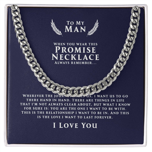 Promise Necklace for Him, Promise Gifts for Him, Promise Necklace for Boyfriend NECKLACE-BF-DUCVIN271221-05