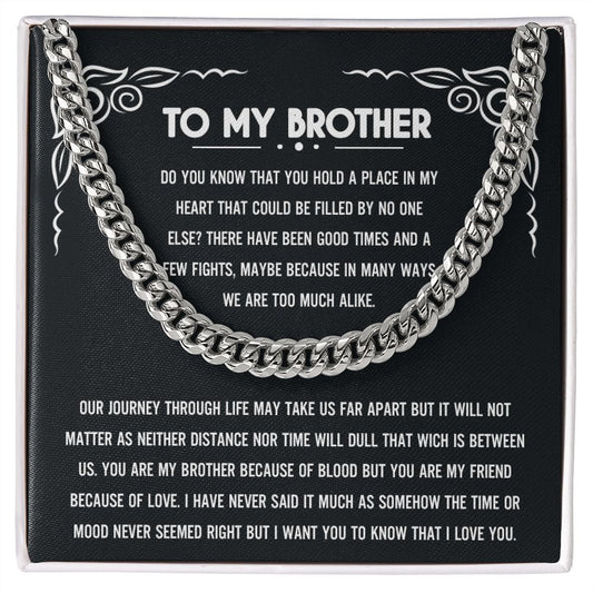 VIRAGIL_To_My_Brother_Stainless_Steel_Cuban_Chain_Necklace,_Sentimental_Gifts_for_Brother_Birthday_Gift_For_Brother_from_Sister_M