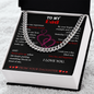 Fathers Day Gifts for Mens Cuban Link Chain Necklace for Dad for Boyfriend Sliver Gold Stainless Steel on Birthday, Father's Day