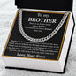 Gifts Brother Cuban Chain Necklace Brother Birthday Gift Christmas Gift for Brother Gift for Brother from Sister Older Brother Gift Brother Gift 14K Gold Over Stainless Steel / Luxury Led Box ASIN: B0BLSSBNGX SKU: Cubanforbrother11082022_48