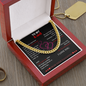 Fathers Day Gifts for Mens Cuban Link Chain Necklace for Dad for Boyfriend Sliver Gold Stainless Steel on Birthday, Father's Day