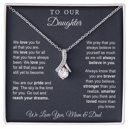 Gift for Daughter from Mom and Dad, Graduation Gift for Daughter To Our Daughter Necklace Love To Daughter Birthday College Graduation Gift on Christmas Standard Box by VIRAGIL ASIN: B0BKKWQ3YF SKU: Standard-ToDaughterkpKnot261022-11