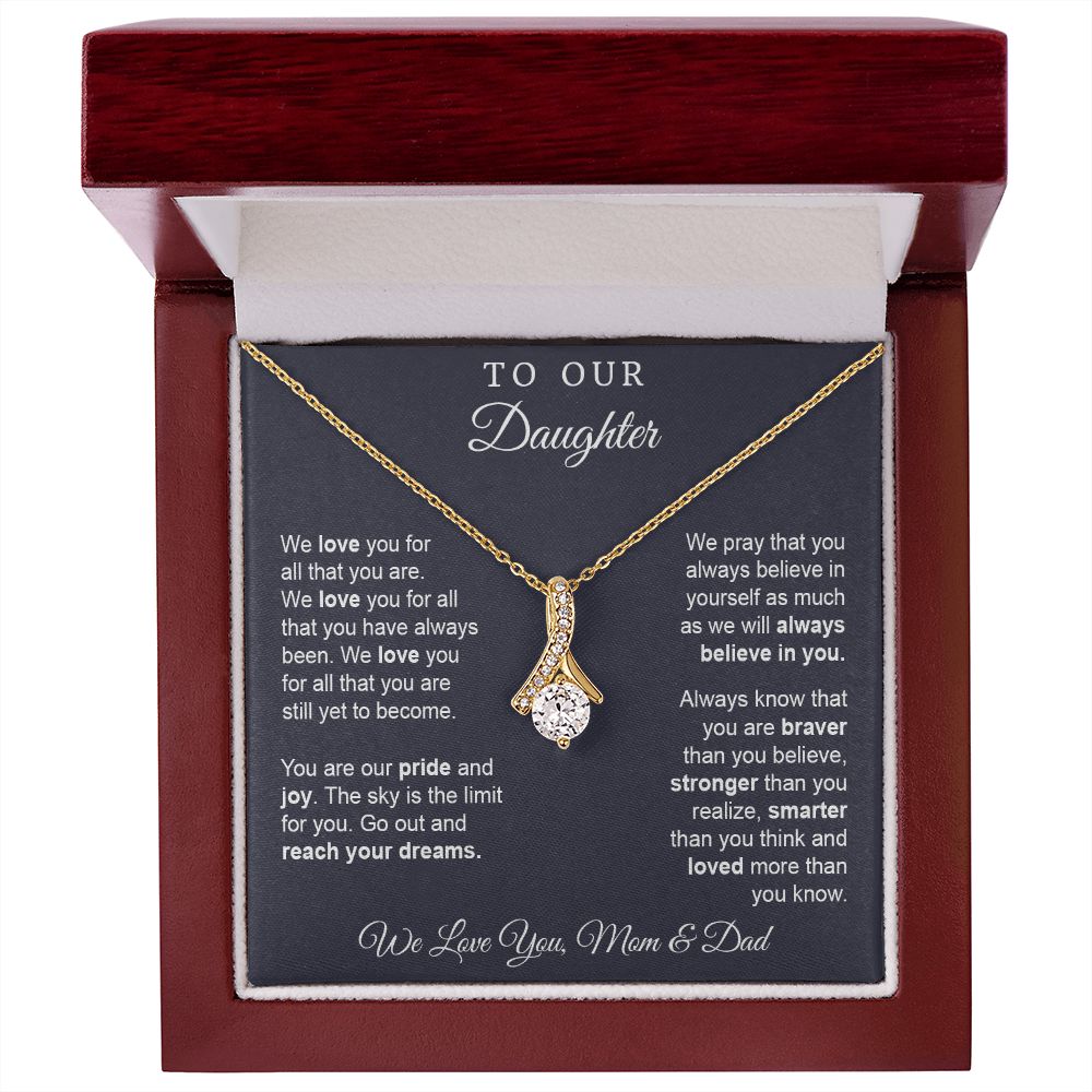 Gift for Daughter from Mom and Dad, Graduation Gift for Daughter To Our Daughter Necklace Love To Daughter Birthday College Graduation Gift on Christmas Standard Box by VIRAGIL ASIN: B0BKKWQ3YF SKU: Standard-ToDaughterkpKnot261022-11
