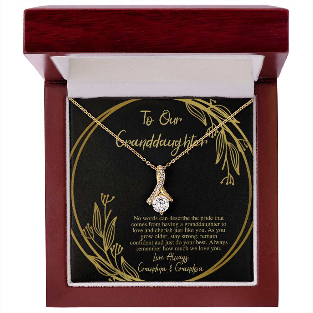 Granddaughter Gifts, Grandma And Granddaughter, Granddaughter Gift From Grandpa, Granddaughter Graduation Card, Granddaughter Birthday, Necklace With Message Card, Sterling Silver, Gift Box Include NECKLACE-GRANDDAUGHTER-DUCVIN100922-02