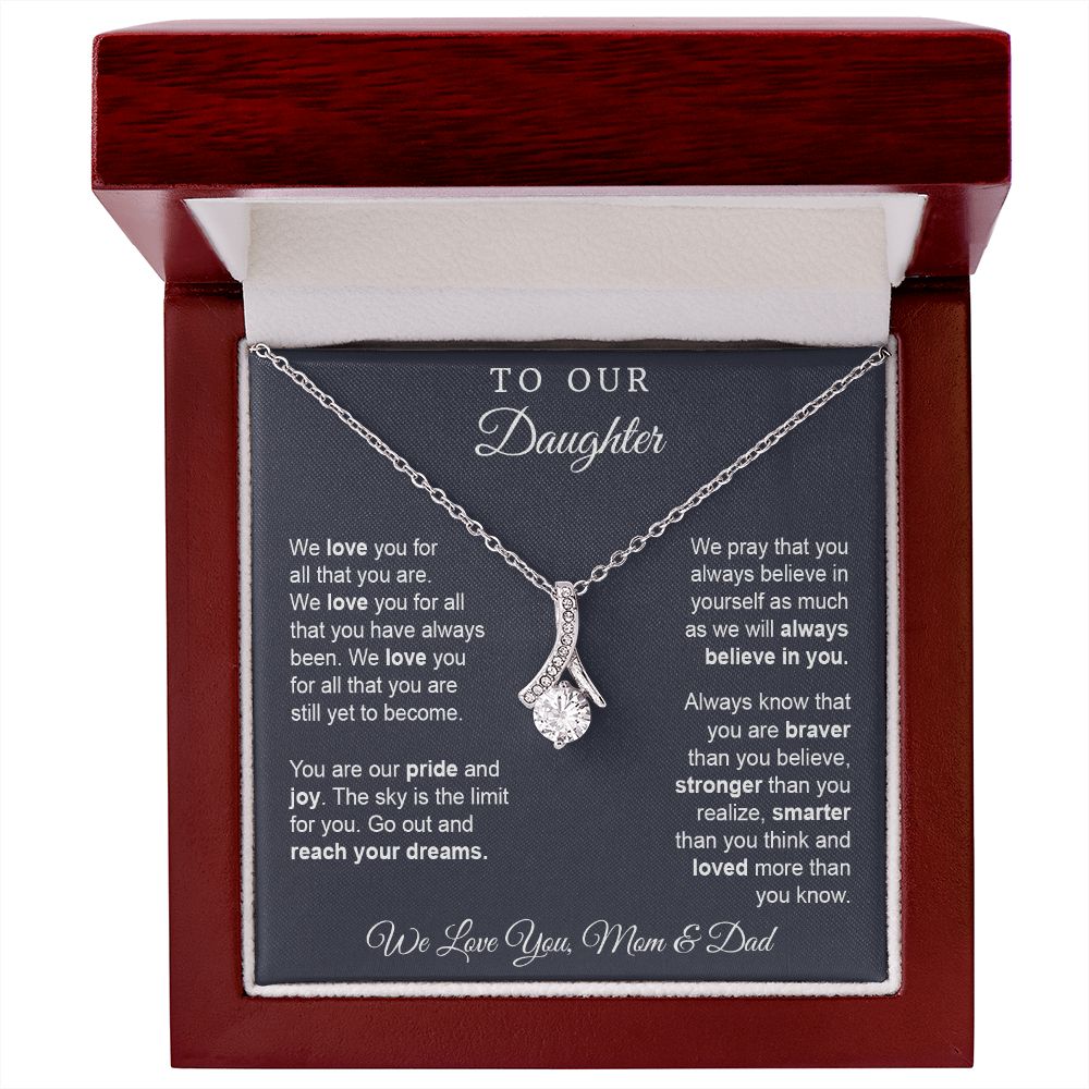 Gift for Daughter from Mom and Dad, Graduation Gift for Daughter To Our Daughter Necklace Love To Daughter Birthday College Graduation Gift on Christmas Standard Box by VIRAGIL ASIN: B0BKKWQ3YF SKU: Standard-ToDaughterkpKnot261022-11