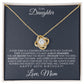 Daughter's 40th Birthday Necklace Gift With Message Card, To My Daughter 40th Birthday Gift, Daughters 40th Birthday