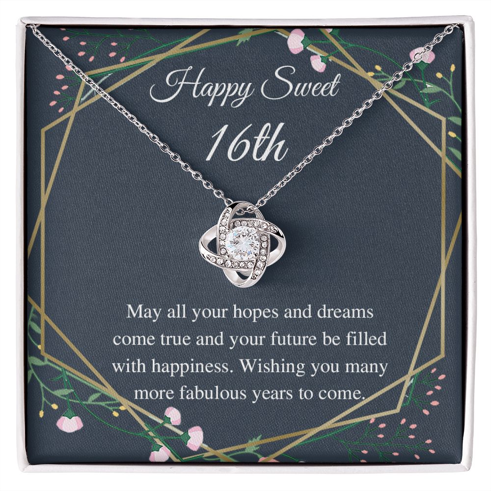 Gifts Love Knot Necklace, Happy Sweet 16th, 16th Birthday Gifts for Girls, Sweet 16 Necklace, Gift For 16 Year Old Girl, Sweet Sixteen Jewelry include Mahogany style Luxury box Wedding Day, Gift For D (x1) 55.95 nhinthaygichuaknot24-1_243