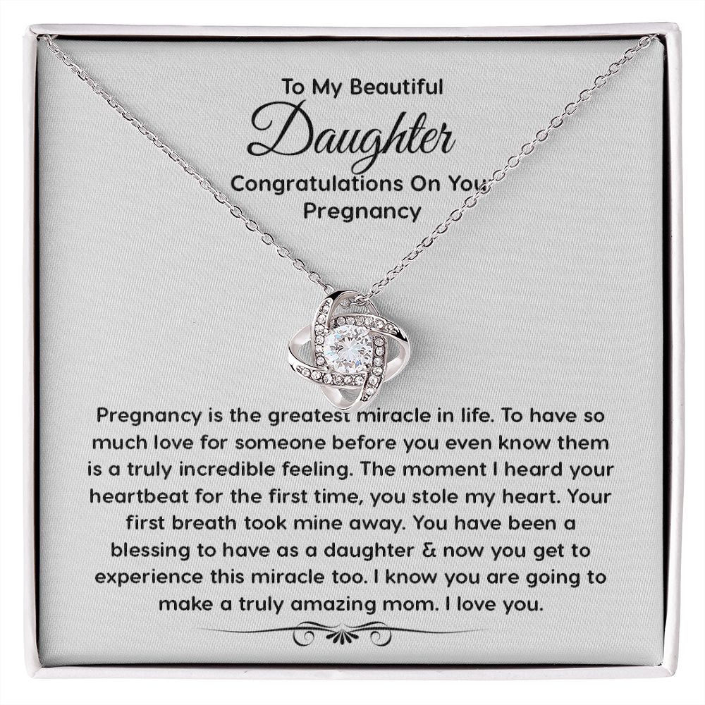 ThisisSuperrrrrFranky15092022_6 Daughter Pregnancy Gift - Sterling Silver Love Heart, Gift For Pregnant