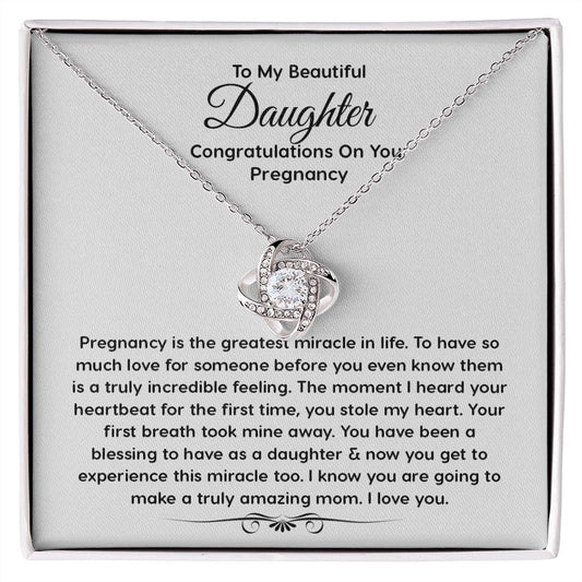 ThisisSuperrrrrFranky15092022_6 Daughter Pregnancy Gift - Sterling Silver Love Heart, Gift For Pregnant