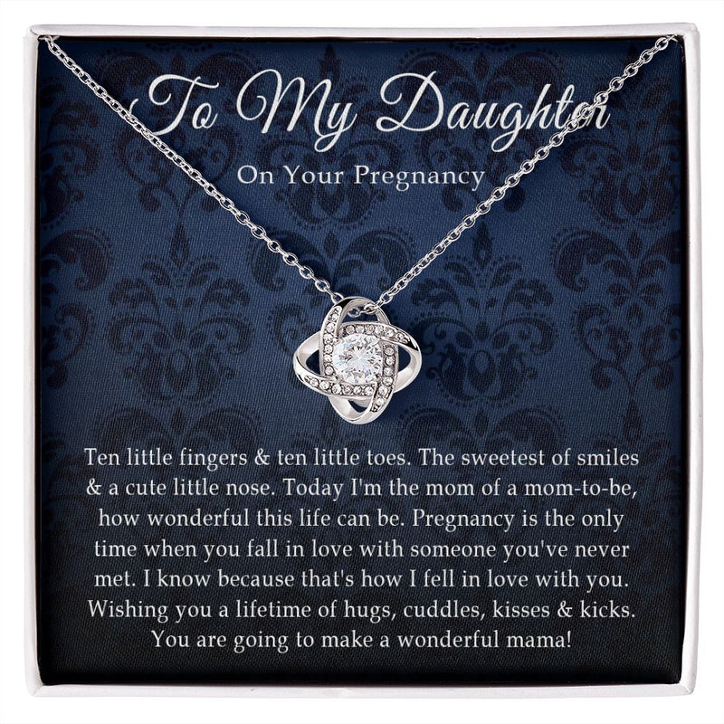 ThisisSuperrrrrFranky15092022_5 Daughter Pregnancy Gift - Sterling Silver Love Heart, Gift For Pregnant Daughter From Mom, First Time Mom Gift for Expecting Mother, Birthday Gifts For Expecting Daughter, Mom To Be Gift Necklace