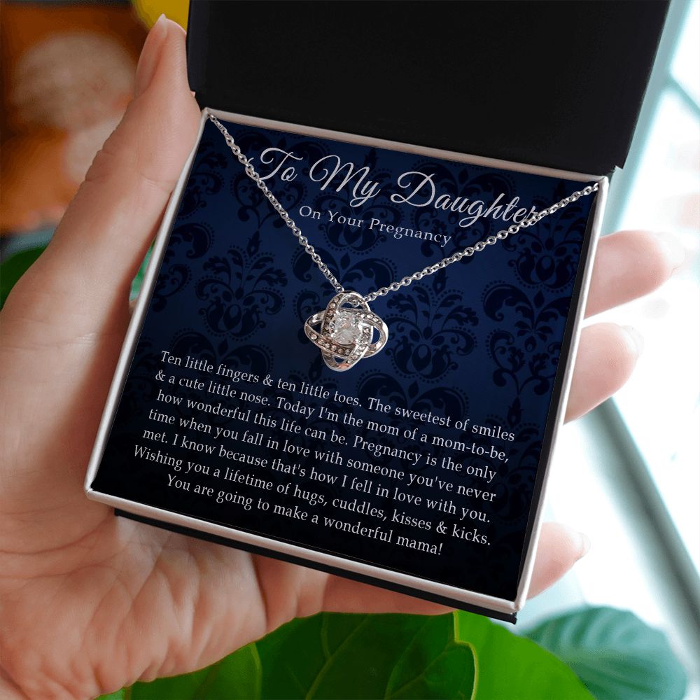 ThisisSuperrrrrFranky15092022_5 Daughter Pregnancy Gift - Sterling Silver Love Heart, Gift For Pregnant Daughter From Mom, First Time Mom Gift for Expecting Mother, Birthday Gifts For Expecting Daughter, Mom To Be Gift Necklace