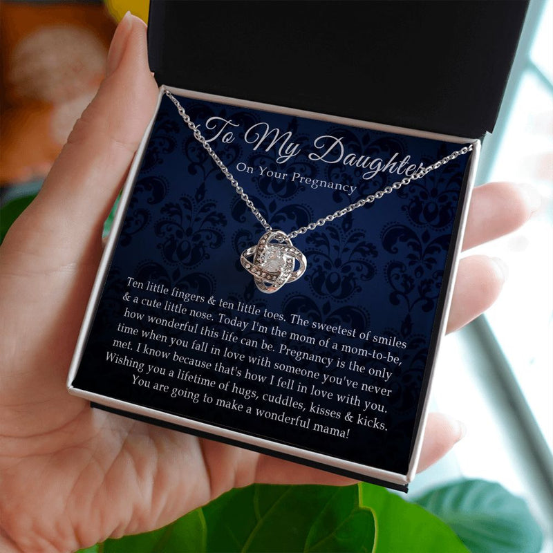 ThisisSuperrrrrFranky15092022_5 Daughter Pregnancy Gift - Sterling Silver Love Heart, Gift For Pregnant Daughter From Mom, First Time Mom Gift for Expecting Mother, Birthday Gifts For Expecting Daughter, Mom To Be Gift Necklace