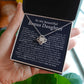 to My Bonus Daughter, Bonus Daughter Necklace, Step Daughter Necklace, Gifts for Stepdaughter, Gifts for Bonus Daughter, Bonus Daughter Gifts, Step Daughter Gifts Love Knot Necklace A8