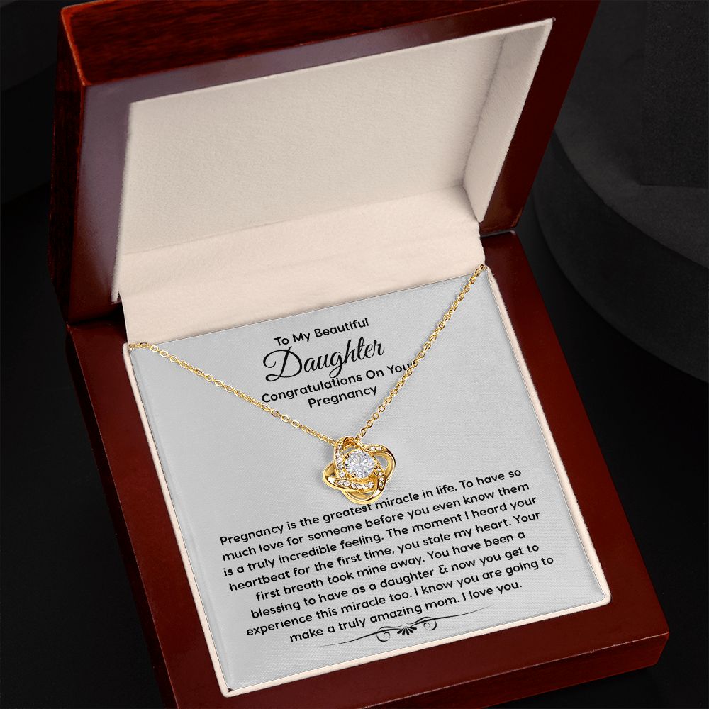 ThisisSuperrrrrFranky15092022_6 Daughter Pregnancy Gift - Sterling Silver Love Heart, Gift For Pregnant