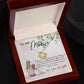 Mom Necklace, To My Mom Necklace – Thank You Mom Gift From Daughter, Necklace Gift Box, Small Jewelry Gift Box, Card Box, Birthday Gift Necklace, Mothers Day Gifts (Luxury Box)
