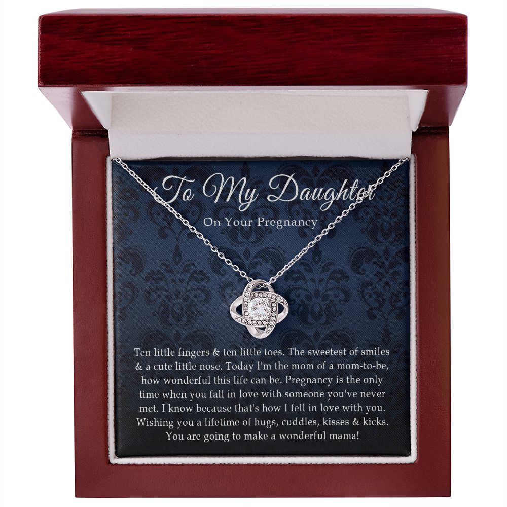 ThisisSuperrrrrFranky15092022_5 Daughter Pregnancy Gift - Sterling Silver Love Heart, Gift For Pregnant Daughter From Mom, First Time Mom Gift for Expecting Mother, Birthday Gifts For Expecting Daughter, Mom To Be Gift Necklace