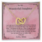 Heart Necklace For Daughter, Gift From Mom To Daughter, Interlocking Hearts Pendant Necklace With Message Card, To My Wonderful Daughter on Christmas - Birthday gifts ASIN B0BFYXQGSW SKU Bestgiftfordaughter20-08-2022_7
