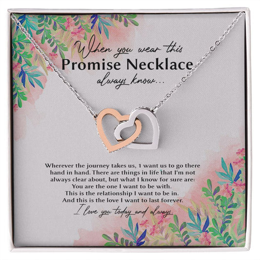 Necklace To My Wife When You Wear This Promise Necklace Always Know Interlocking Hearts Pendant Necklace Wedding Day, Gift For Daughter Gifts Christmas, on Birthday Luxury necklace (x1) 48.95 laisalevongkinhthat29-1_43
