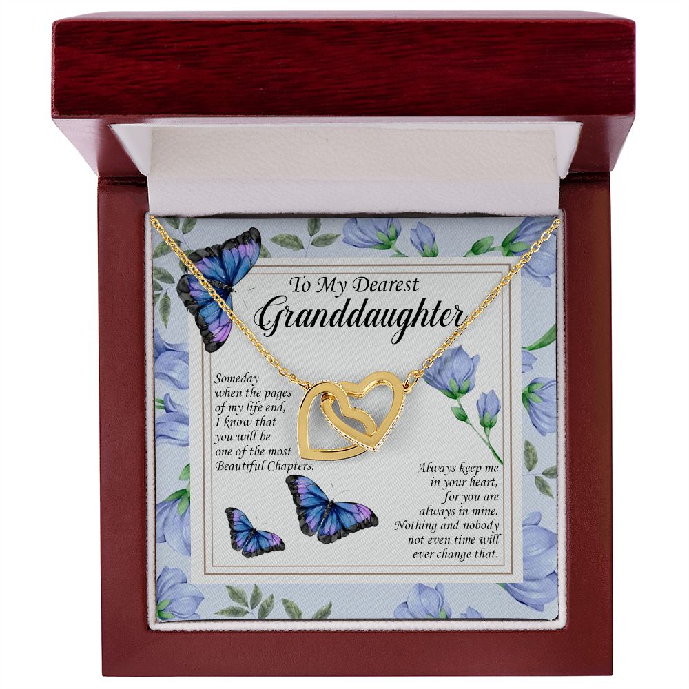 Gifts To My Dearest Granddaughter I Know You Be The Most Beautiful Chapters Interlocking Hearts Pendant Necklace on Birthday gifts christmas Wedding ASIN: B0BB2XPS4W SKU: Sale18-8-2022TestGranddaughter_12