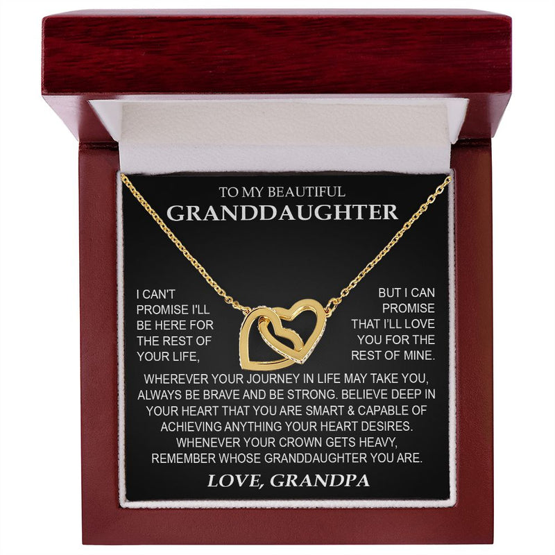 SellanythingsupperFranky_7 To My Beautiful Granddaughter Necklace, Granddaughter Gift from Grandpa, Grandma, Birthday Graduation Gift, Christmas Gift for Her On Birthday, Graduation, Granddaughter Wedding, Valentines, Mothers Day, Christmas