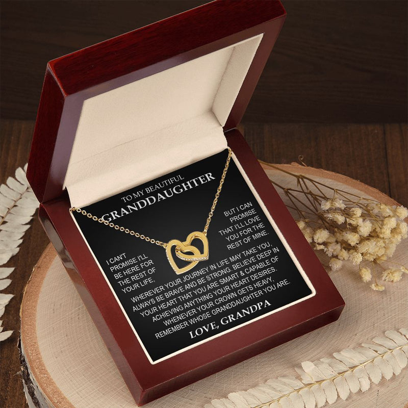 SellanythingsupperFranky_7 To My Beautiful Granddaughter Necklace, Granddaughter Gift from Grandpa, Grandma, Birthday Graduation Gift, Christmas Gift for Her On Birthday, Graduation, Granddaughter Wedding, Valentines, Mothers Day, Christmas