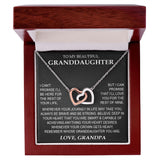 SellanythingsupperFranky_7 To My Beautiful Granddaughter Necklace, Granddaughter Gift from Grandpa, Grandma, Birthday Graduation Gift, Christmas Gift for Her On Birthday, Graduation, Granddaughter Wedding, Valentines, Mothers Day, Christmas