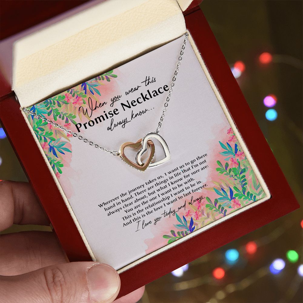 Necklace To My Wife When You Wear This Promise Necklace Always Know Interlocking Hearts Pendant Necklace Wedding Day, Gift For Daughter Gifts Christmas, on Birthday Luxury necklace (x1) 48.95 laisalevongkinhthat29-1_43