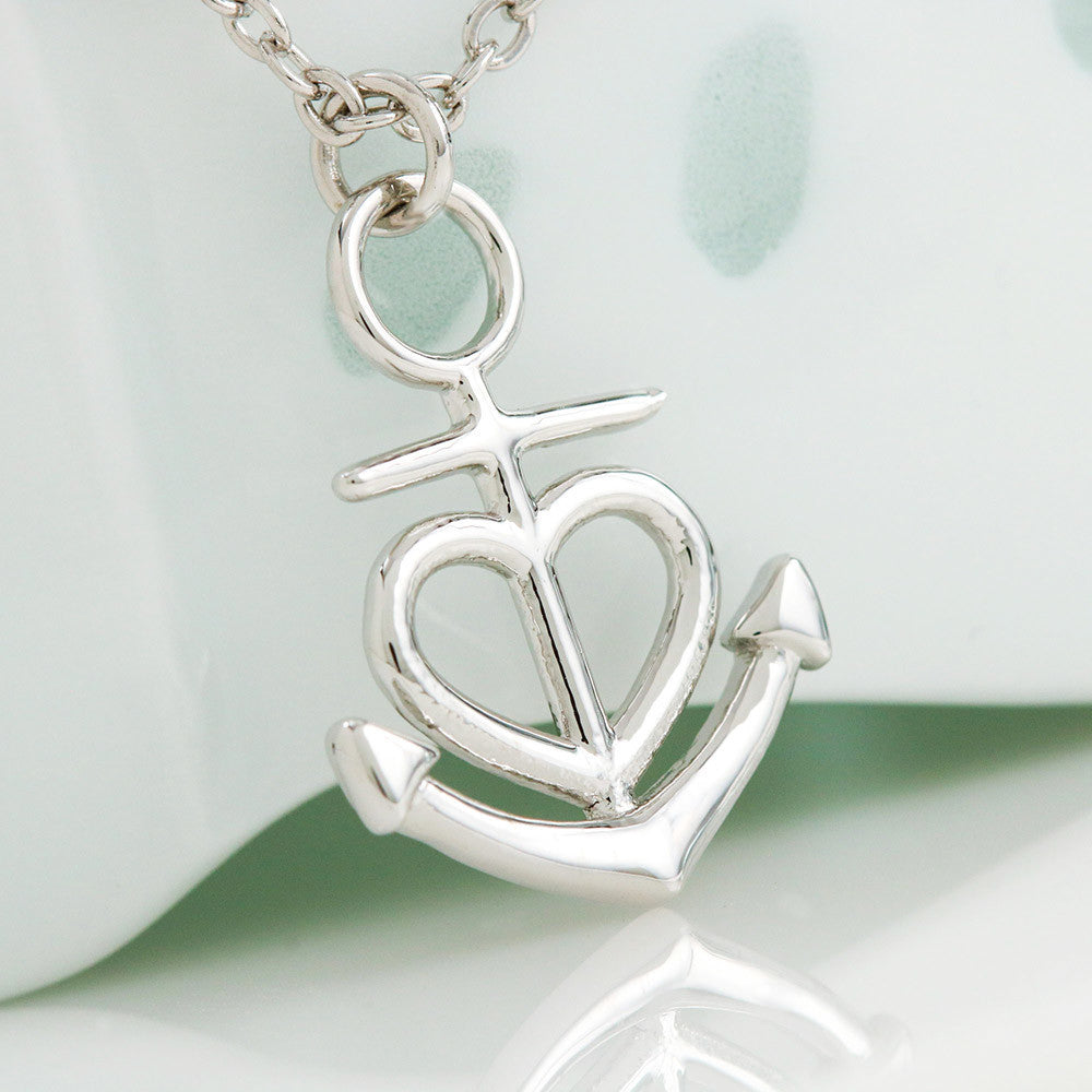 Friendship Anchor Necklace 05-Husband-2-Wife-Heart