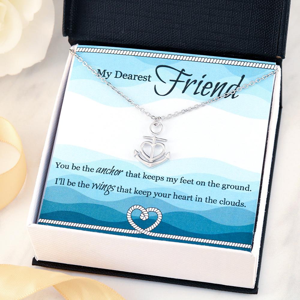 Friendship Anchor Necklace 71-MyDearestFriend-HeartKnot