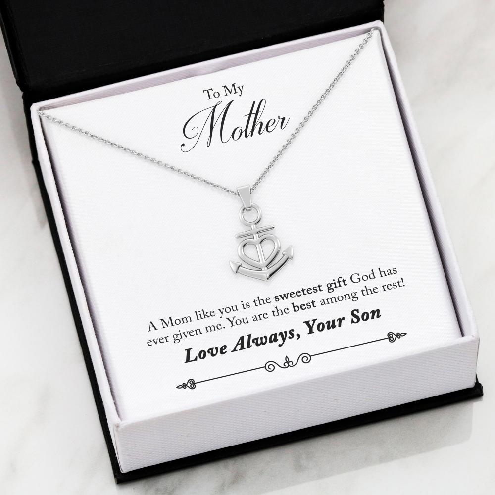 Friendship Anchor Necklace 50-Son-2-Mom-Best