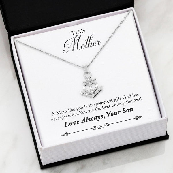 Friendship Anchor Necklace 50-Son-2-Mom-Best