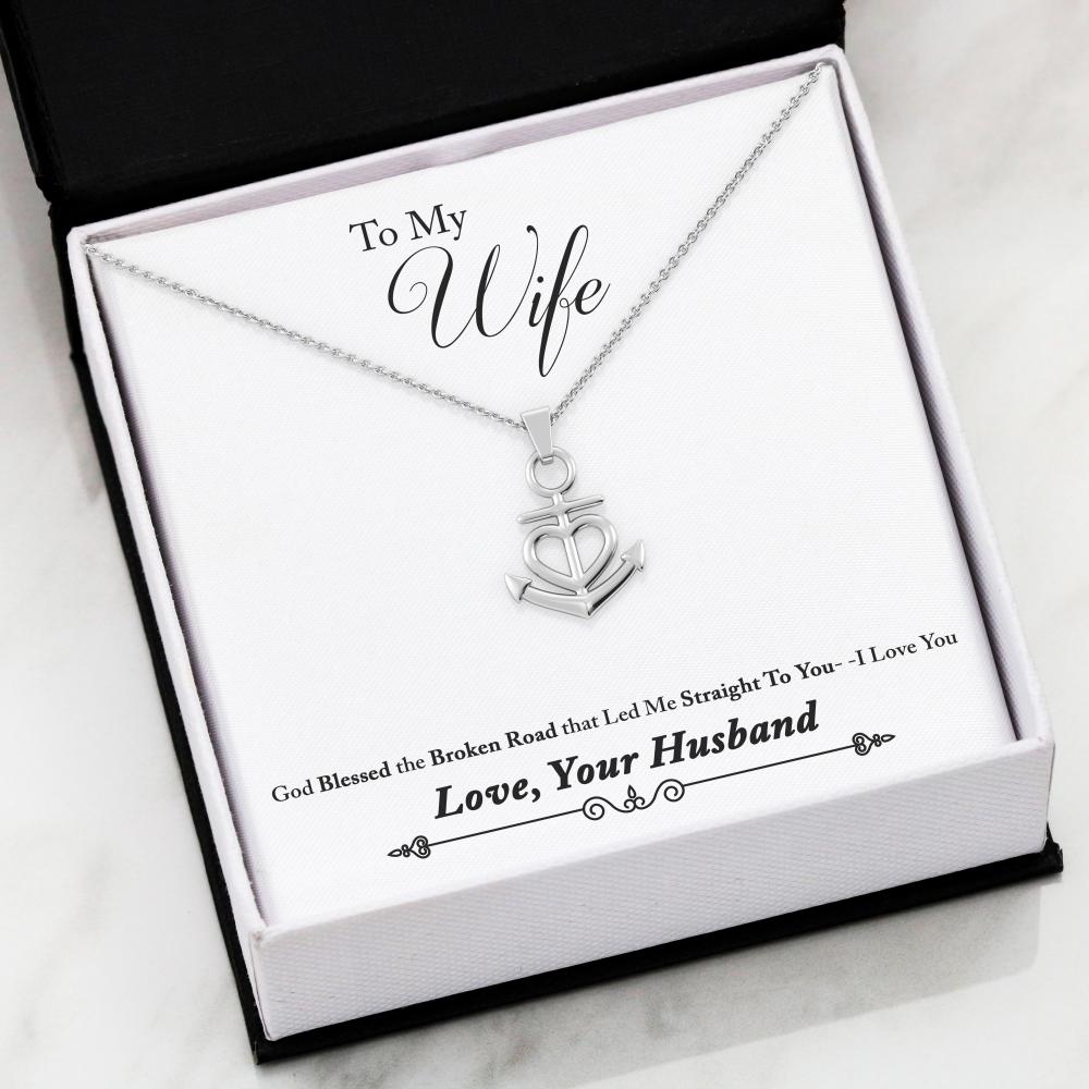 Friendship Anchor Necklace 02-Husband-2-Wife-Broken-Road